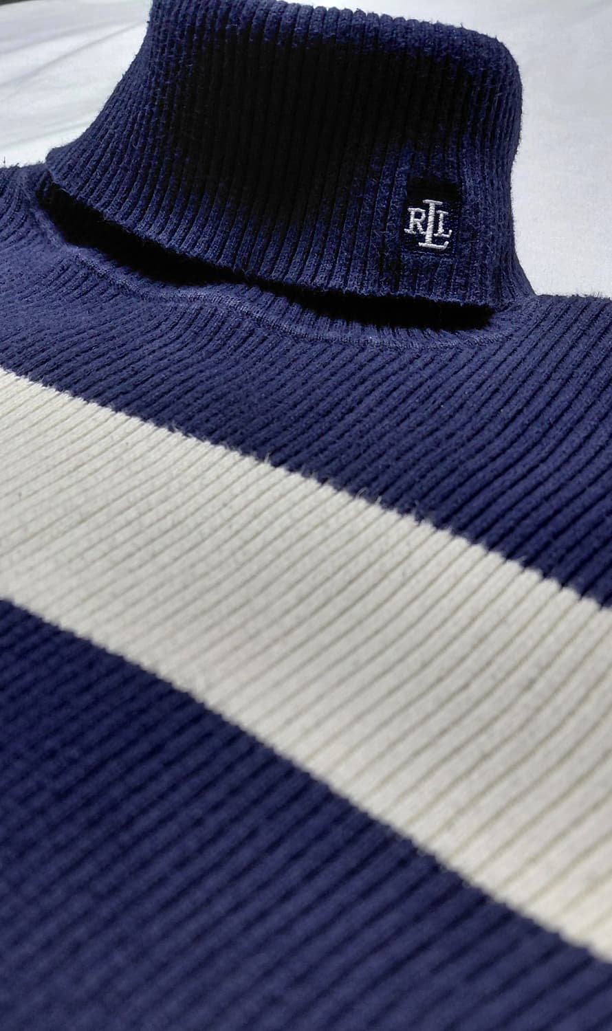 [L/90s 빈티지] 로렌 랄프로렌 RL 로고 코튼 터틀넥 니트 상품이미지3