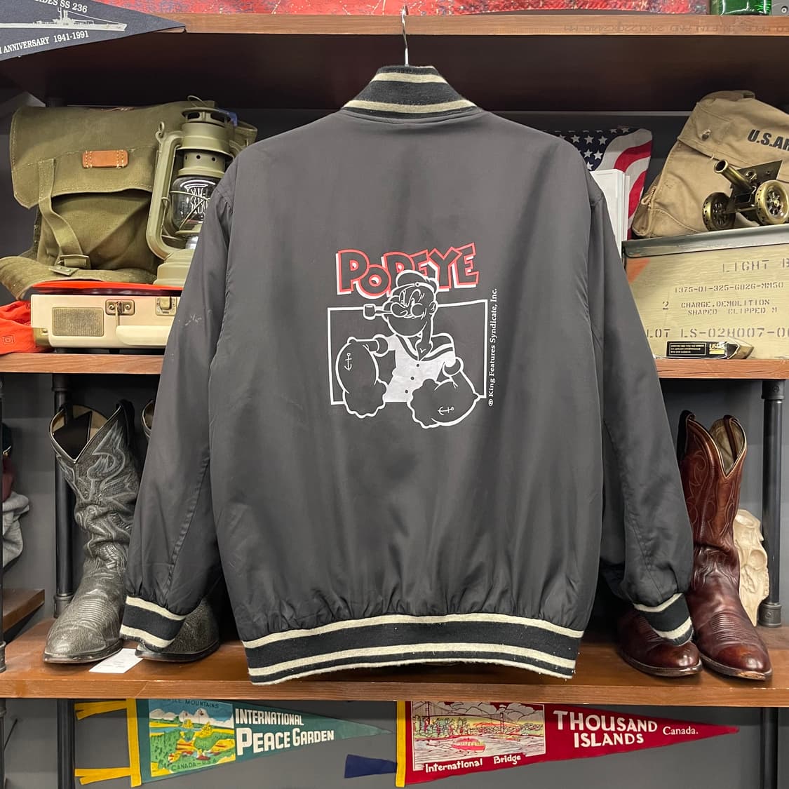 90s 오리지널 뽀빠이 후면 프린팅 자켓 상품이미지2