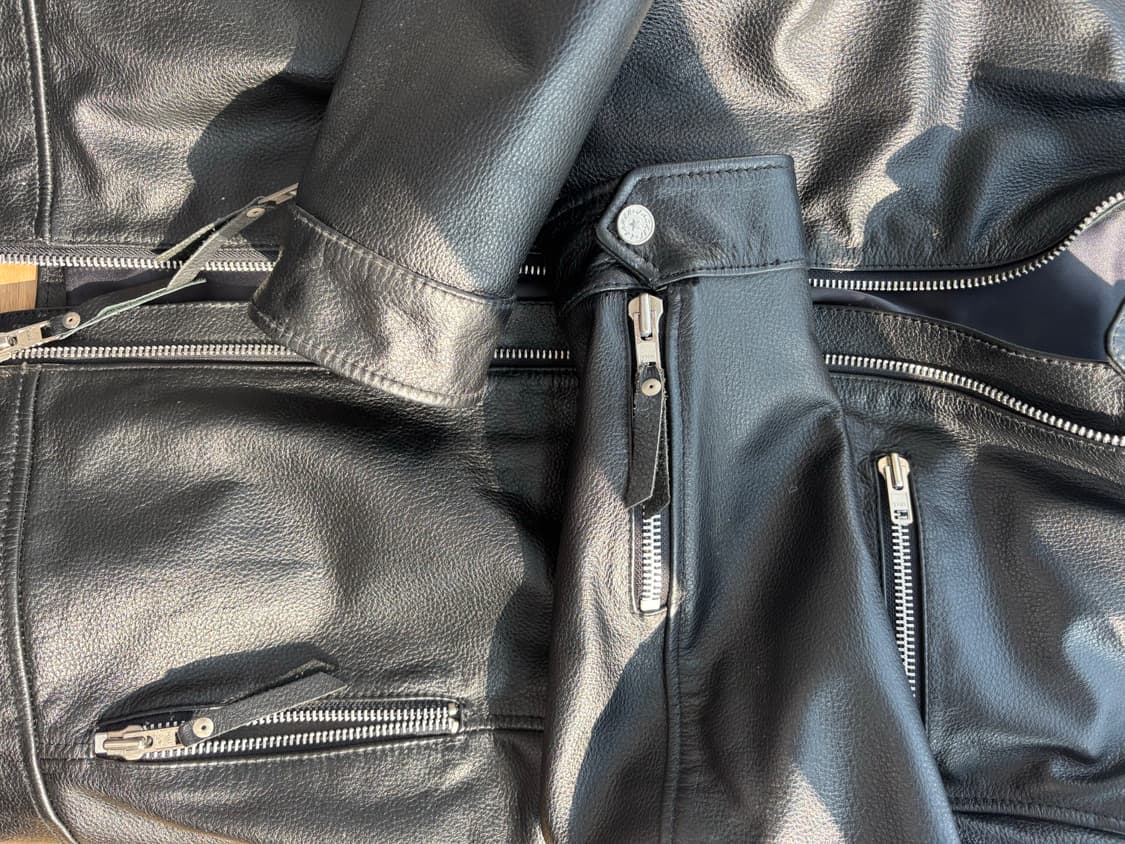 URBAN BARON 카우레더 바이커 자켓 상품이미지3