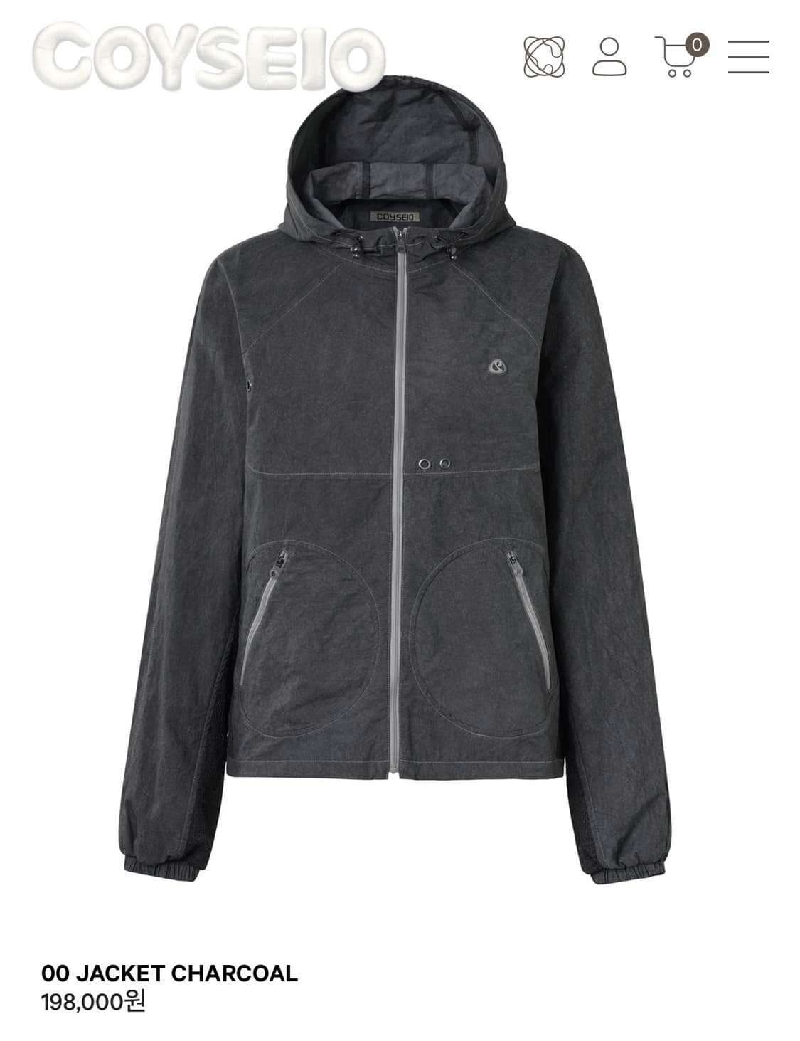 코이세이오 00 JACKET CHARCOAL 상품이미지1