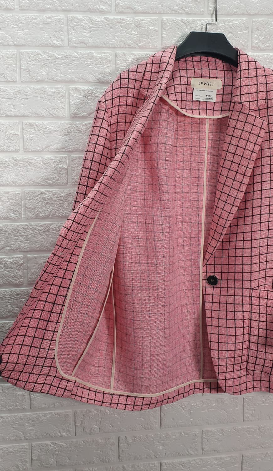 [55]르윗 체크 자켓 상품이미지5