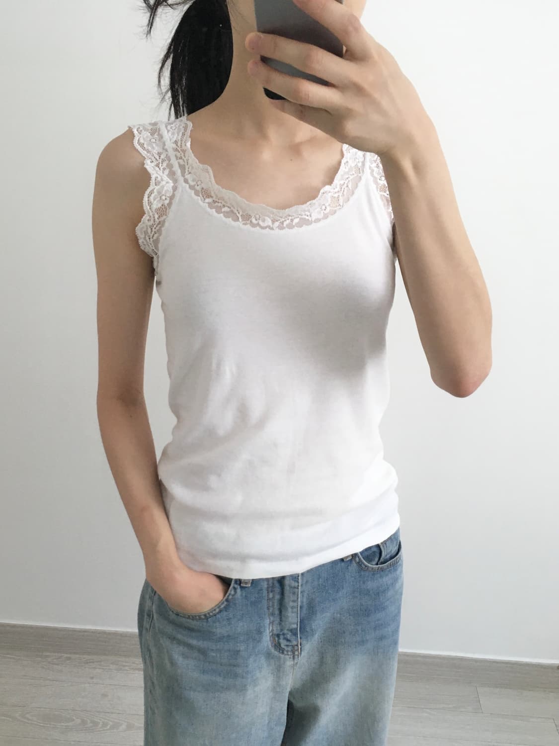 cotton lace sleeveless 상품이미지1