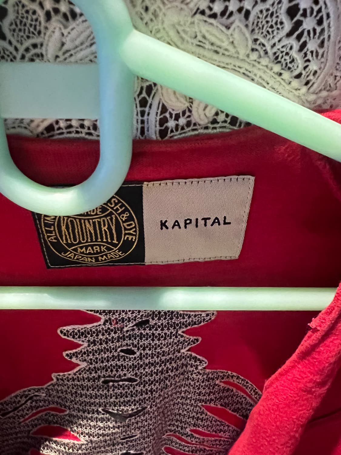 캐피탈 본 베이스볼 셔츠 4 사이즈 레드 상품이미지4