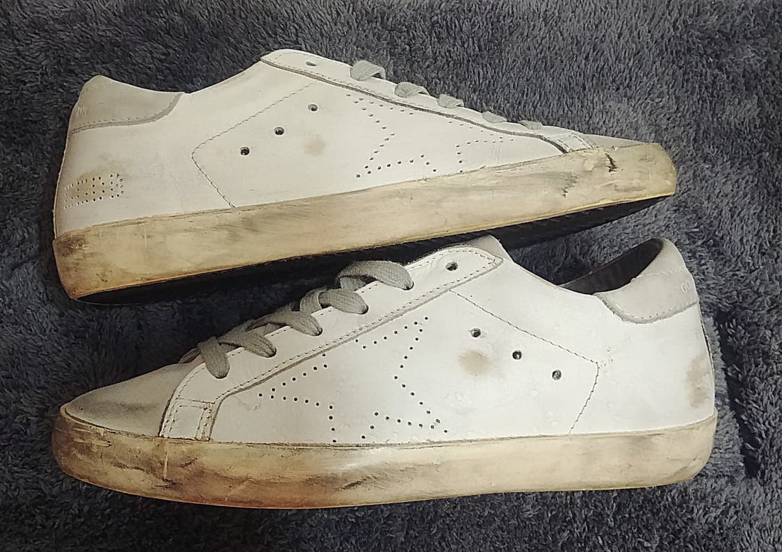 골든구스 슈퍼스타 화이트스케이트 펀칭스타 로우탑  37사이즈 상품이미지7