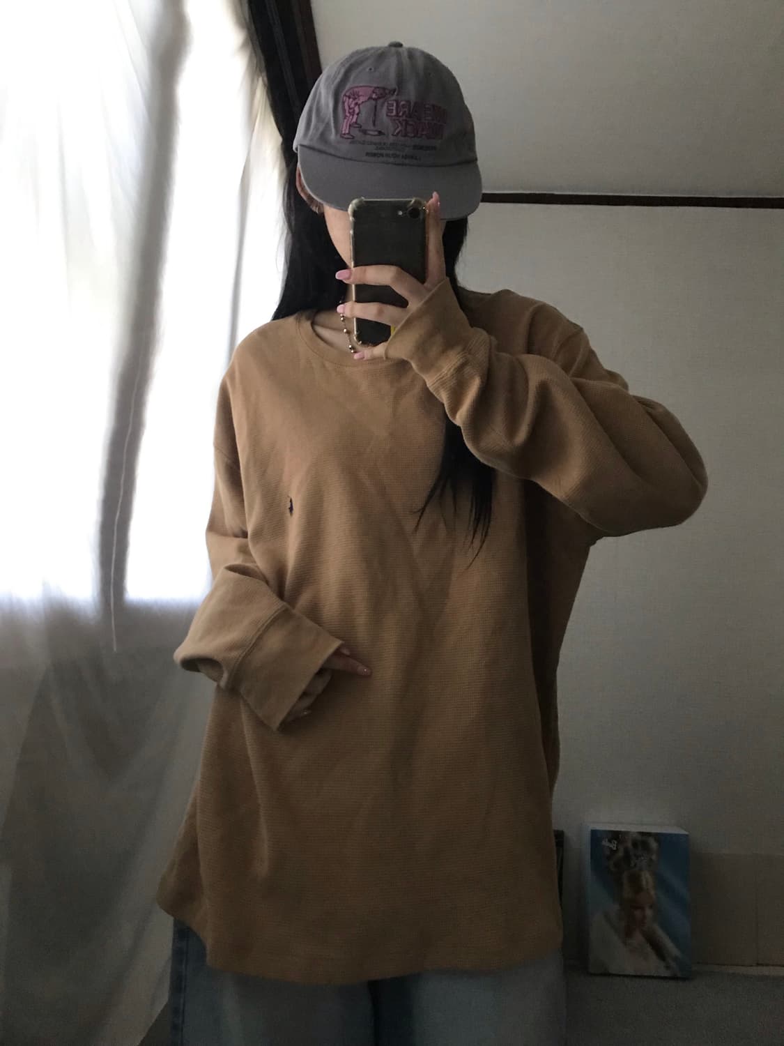 폴로 베이지 와플 롱슬리브 상품이미지5