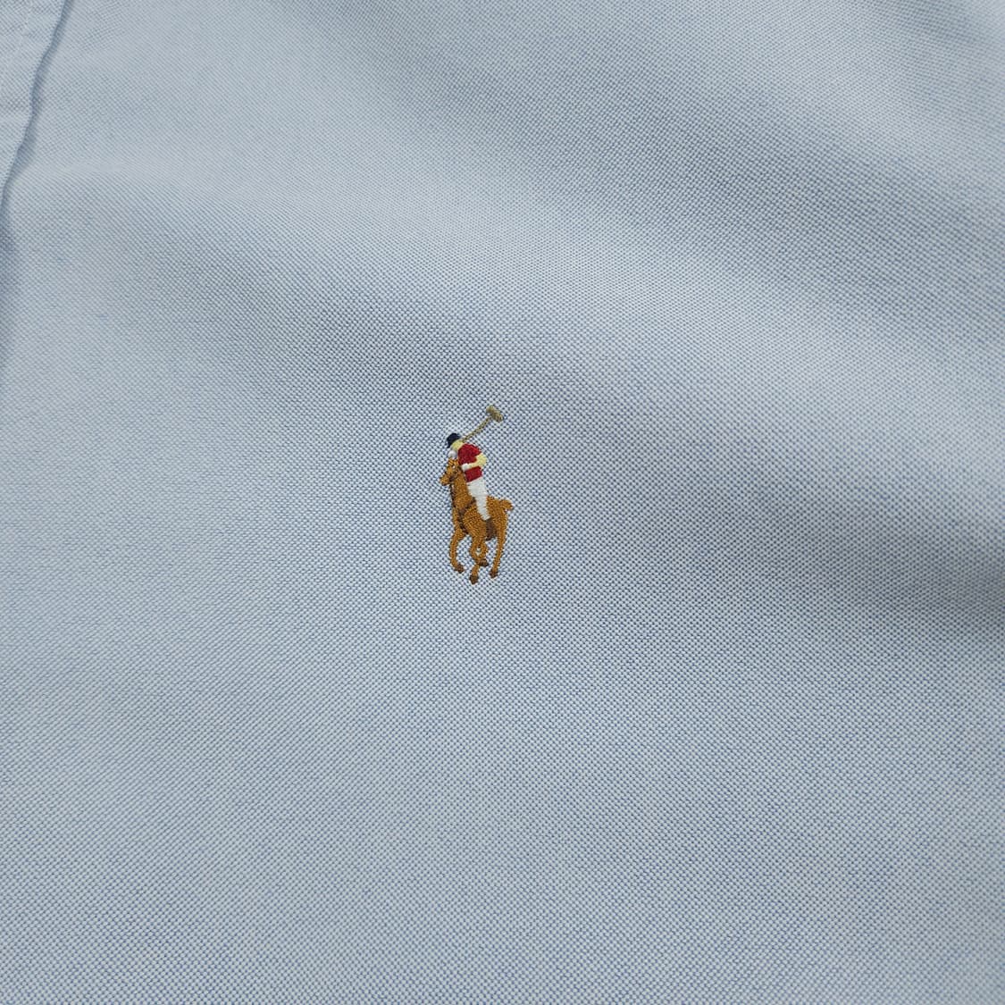 L(100) 폴로 랄프로렌 코튼 블루 셔츠 상품이미지3