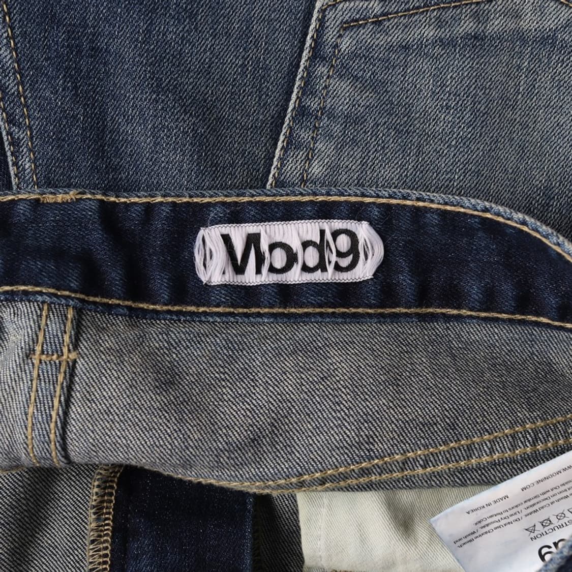 모드나인 MOD7 중청 워싱 데님 팬츠 28 상품이미지6