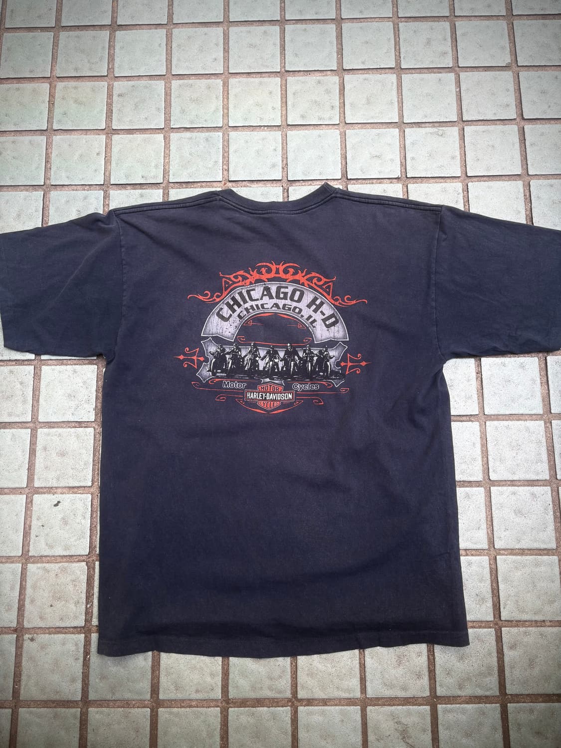 할리데이비슨 반팔티 네이비 XL 상품이미지1