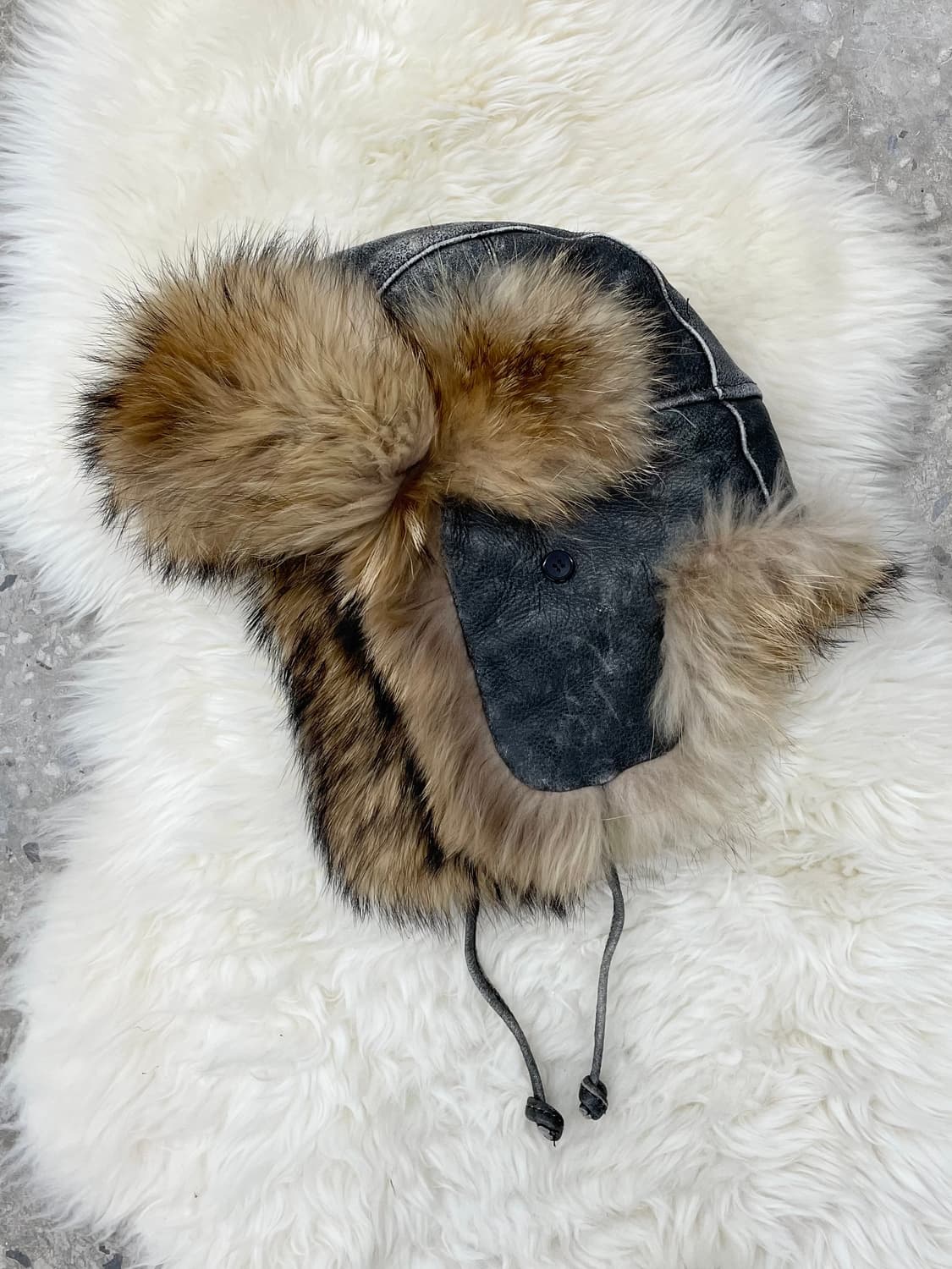 리얼 양가죽 바이커 트루퍼햇*레어 상품이미지1