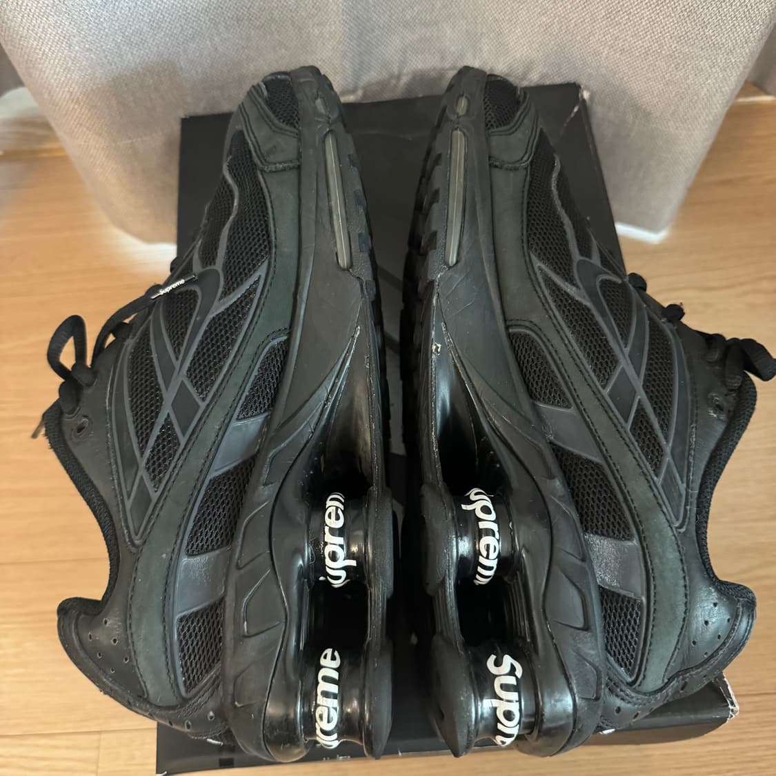 나이키 슈프림 샥스 라이드 블랙 260 사이즈 상품이미지5