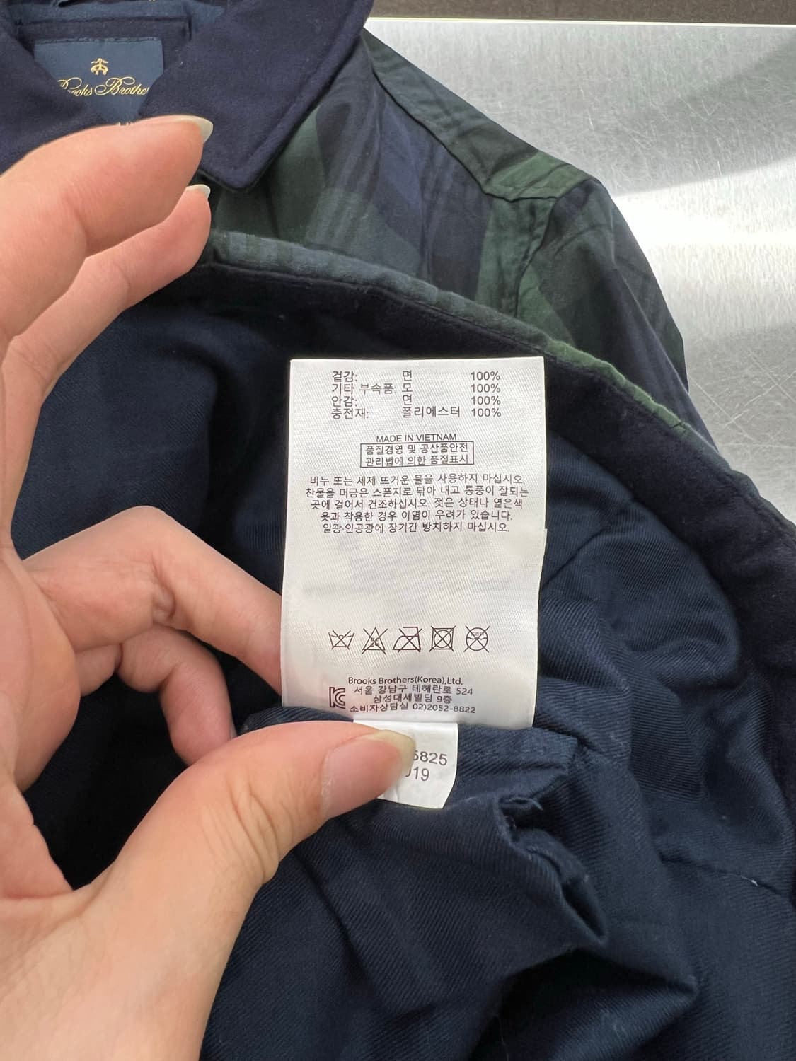 브룩스 브라더스 블랙와치 왁스 자켓 상품이미지8