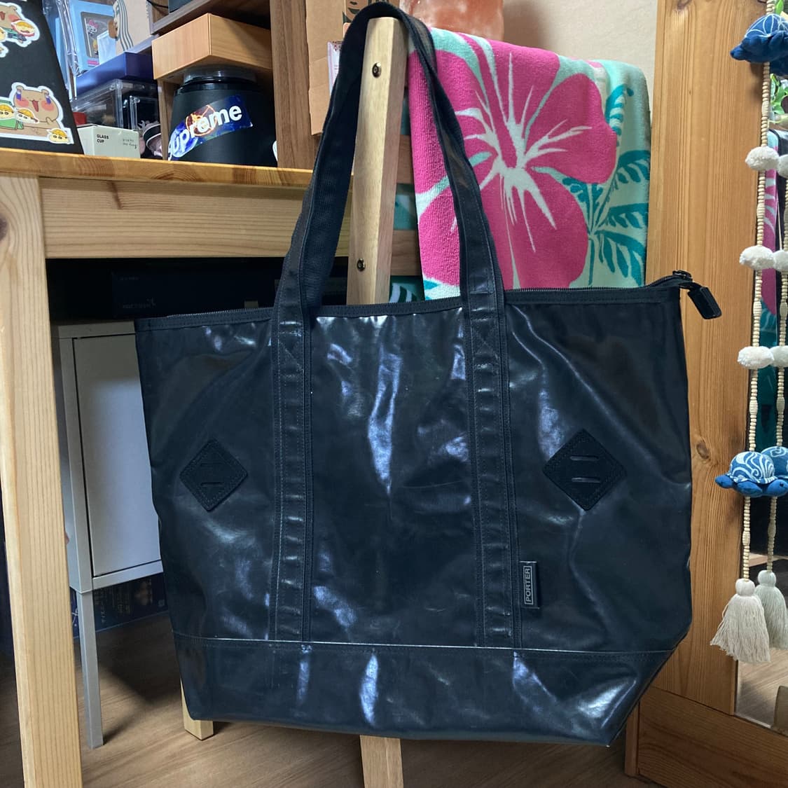 (os) 포터 잼 토트백 블랙 상품이미지2