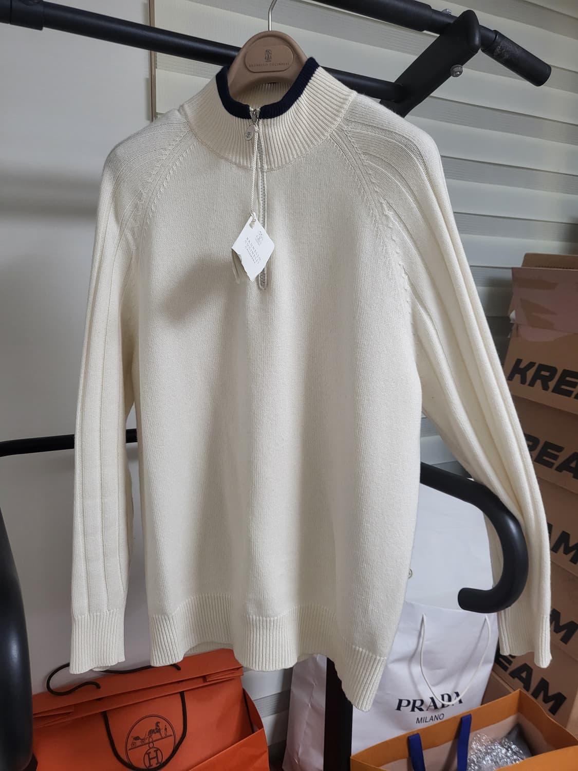 23FW 브루넬로쿠치넬리 캐시미어 니트집업 50 상품이미지1