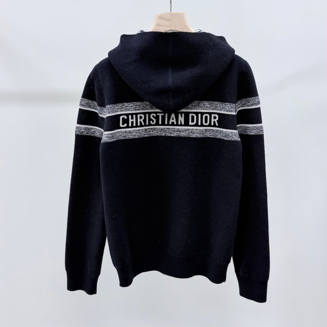 [S+급/42] 디올 리버서블 오블리크 캐시미어 후드집업 가디건 상품이미지1