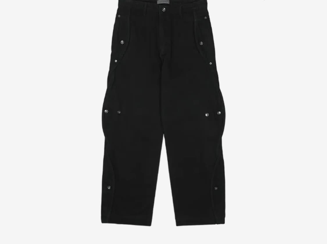 구매) 산산기어 웨이브 코튼 팬츠 블랙 3 상품이미지1