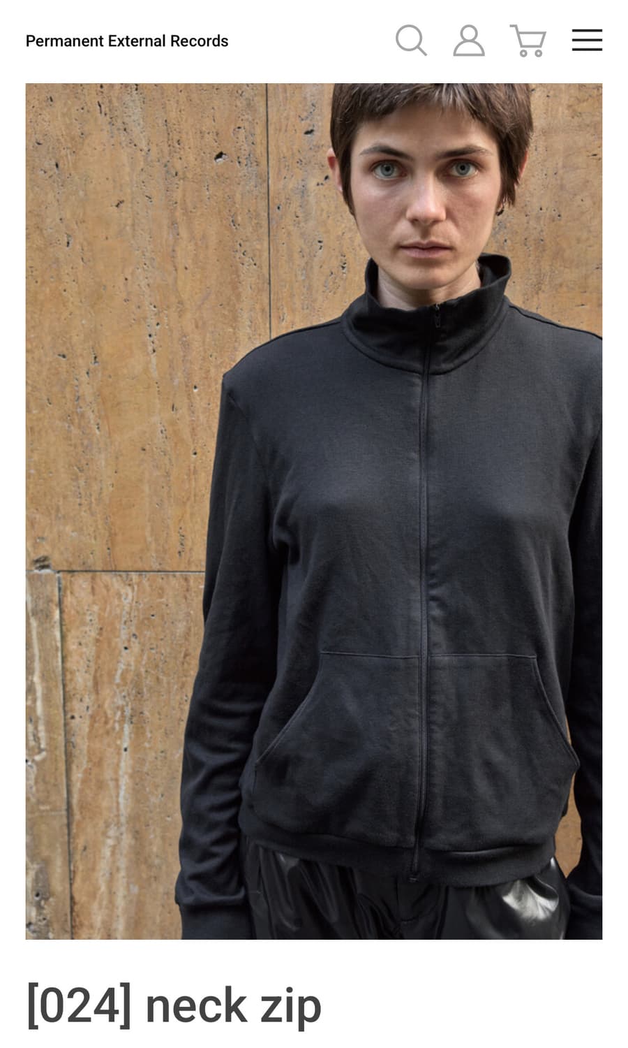 머듈 넥집 neck zip 블랙  상품이미지1