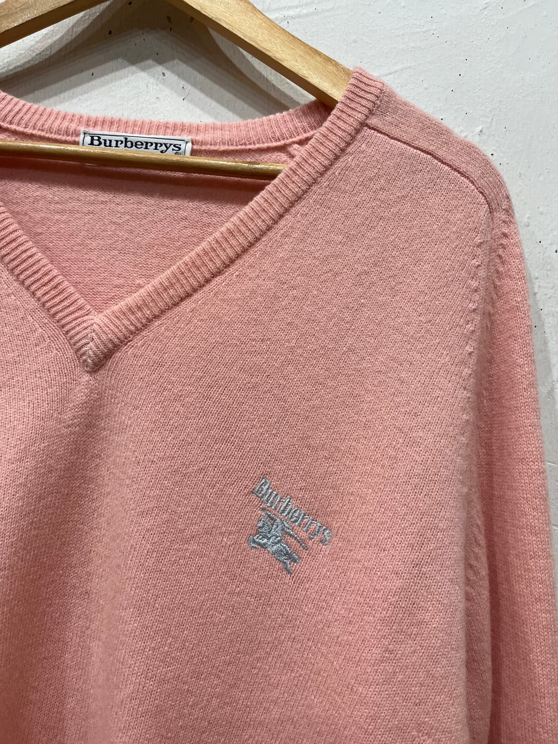 90s 버버리 램스울 니트 Made in SCOTLAND 상품이미지2