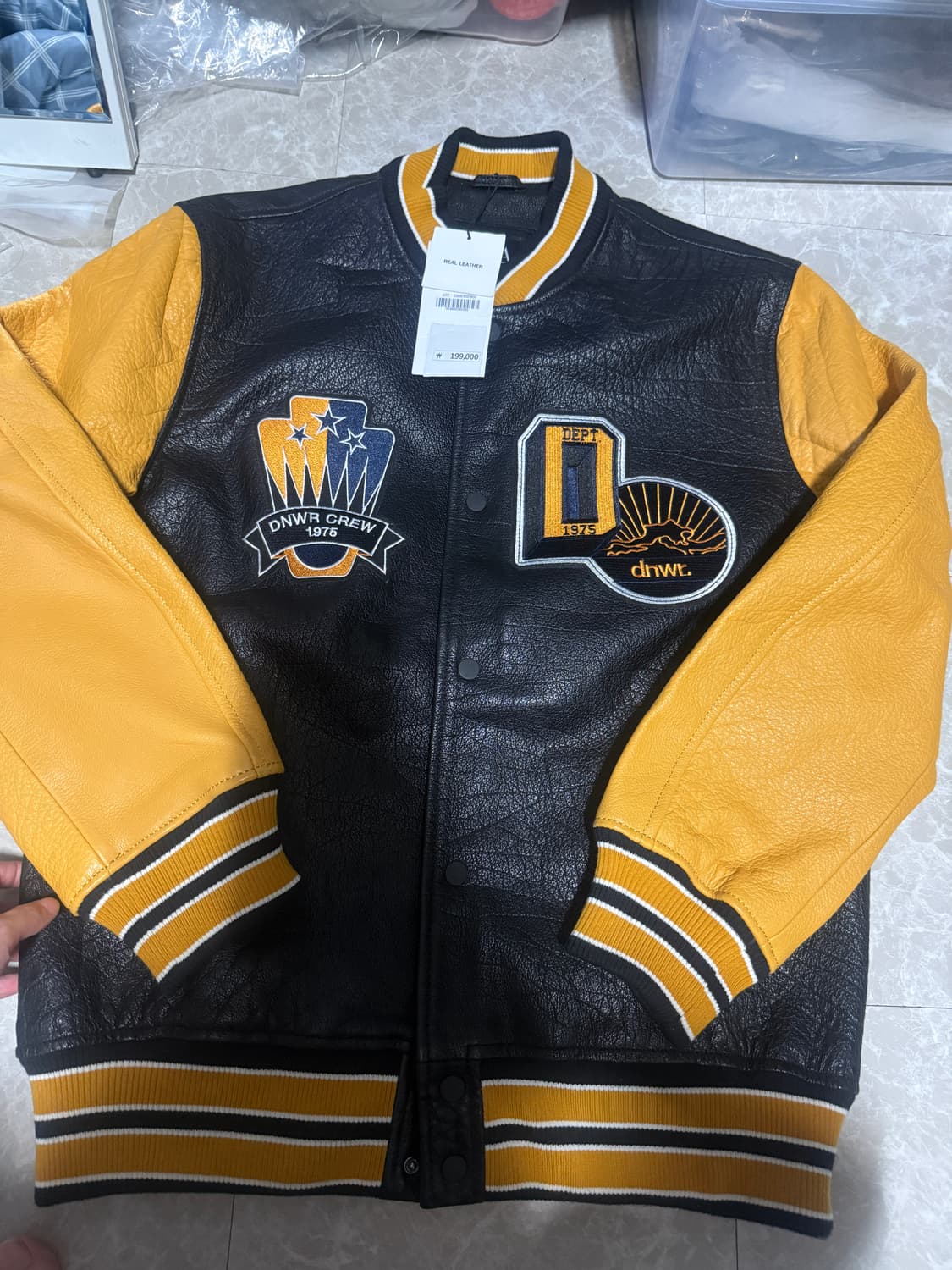 M사이즈 자라 레더 바시티 자켓 5388/302/800 상품이미지1