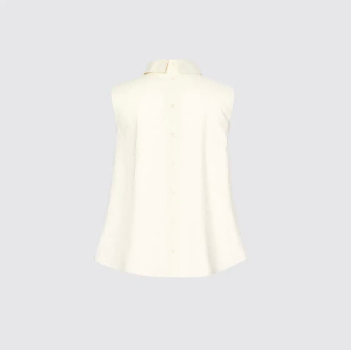 유니클로X마르니 플리츠 블라우스 XL 크림 상품이미지2