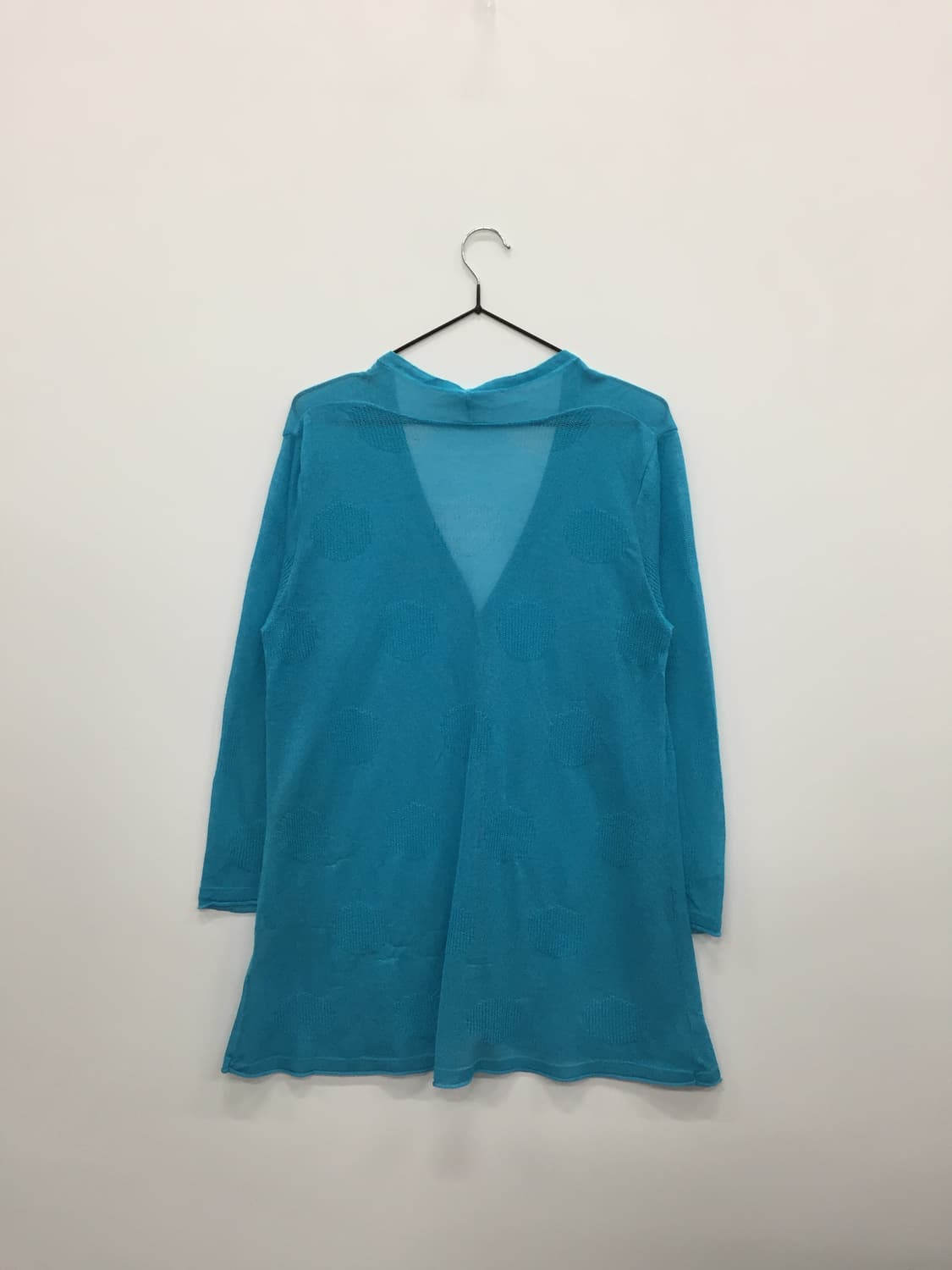 Jpn dot Sheer Blue Knit Cardigan 상품이미지6
