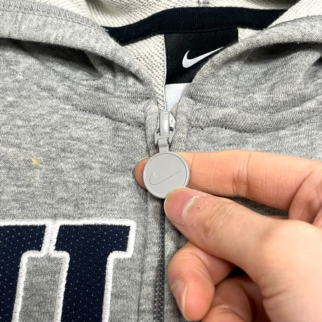 나이키 스펠로고 그레이 후드집업 여성XL 상품이미지3