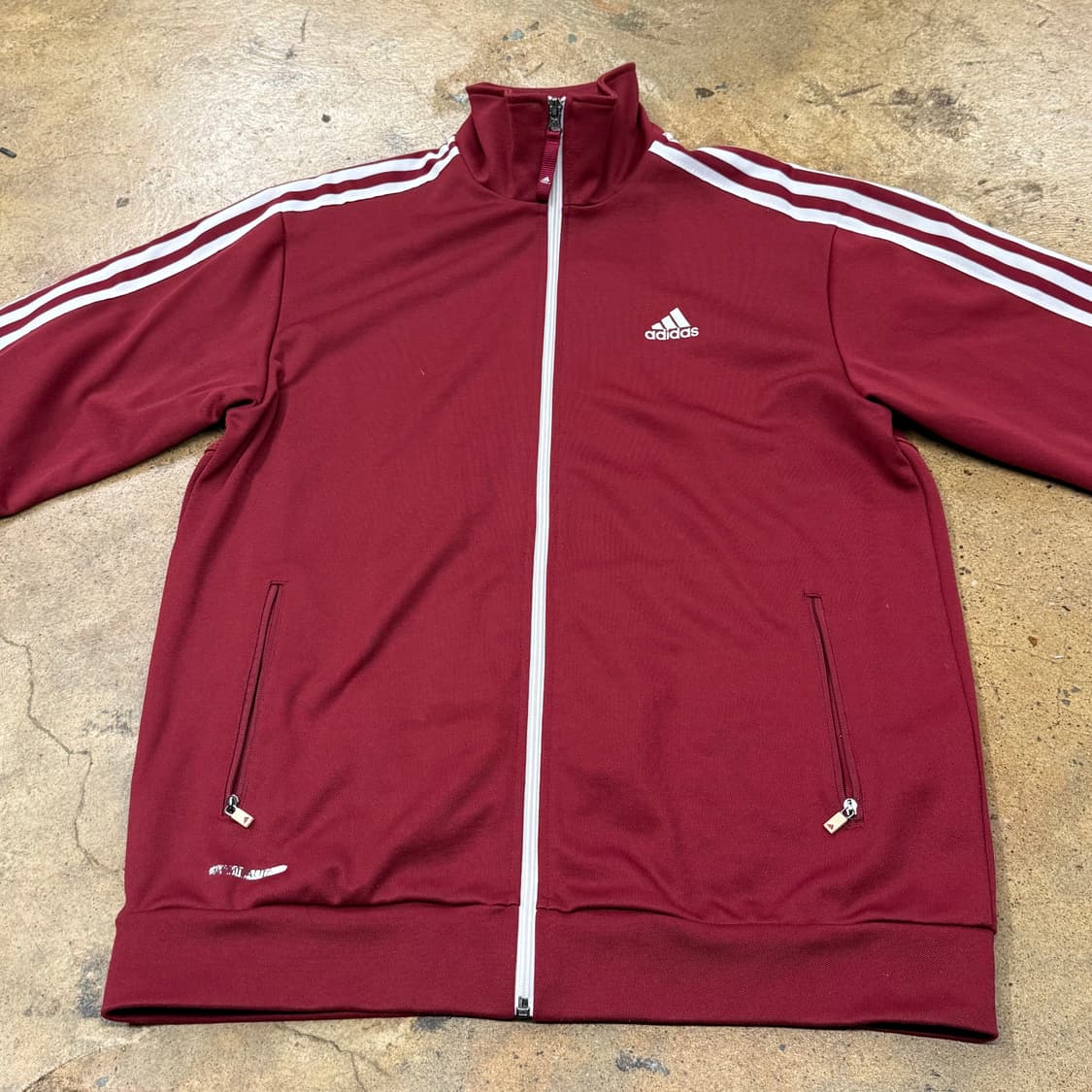 [정품/105] 아디다스 삼선 트랙탑 버건디 져지 b14 상품이미지3