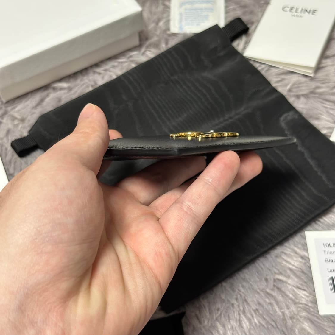 [풀구성] 셀린느 트리옹프 카드지갑 블랙 상품이미지5