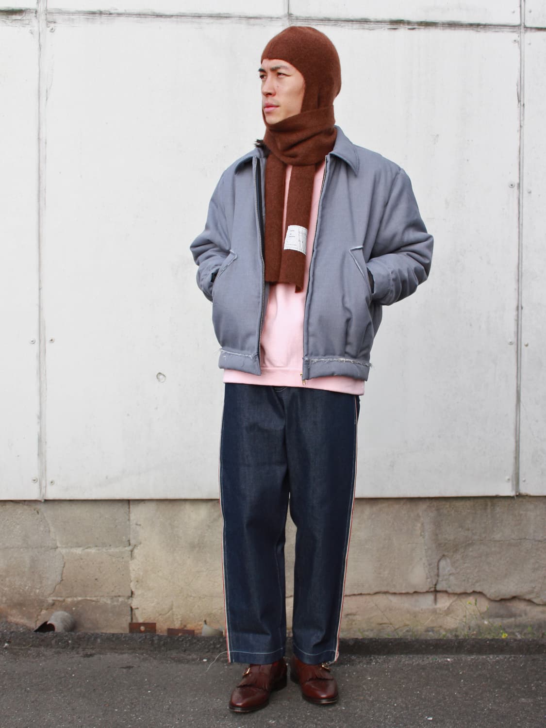 카미엘 포트젠스 푸퍼 심플 봄버 자켓 그레이 상품이미지5