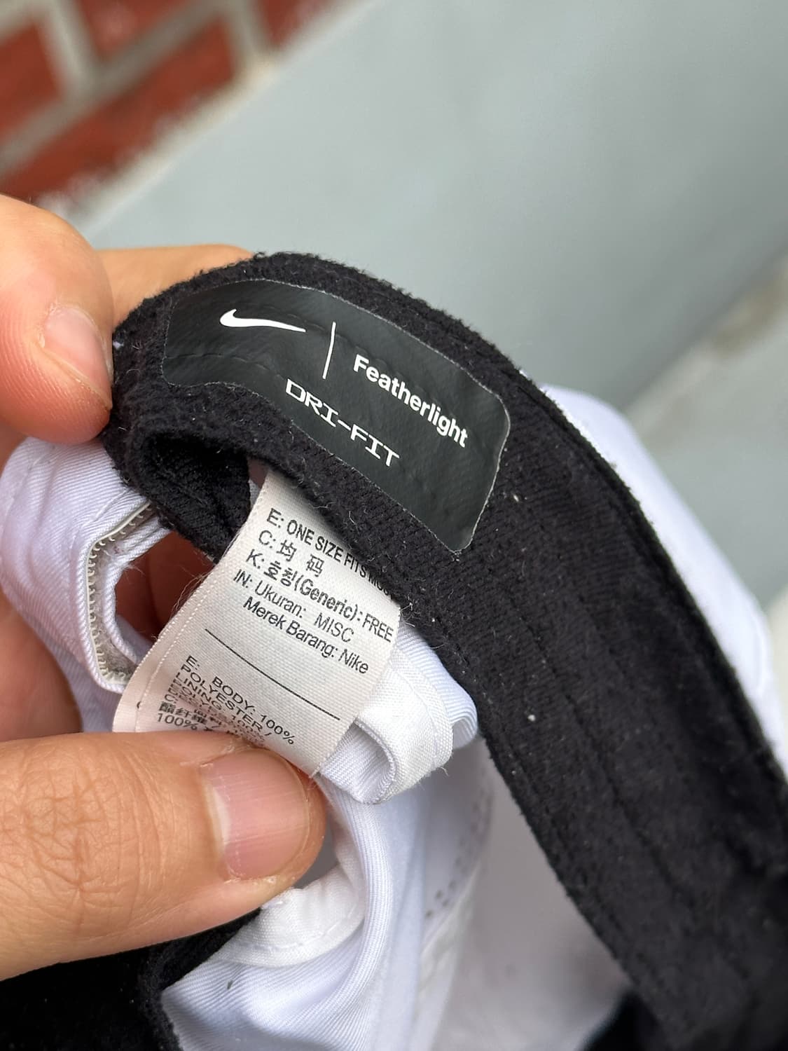 [F] 나이키 로고 화이트 러닝 볼캡 모자 상품이미지6