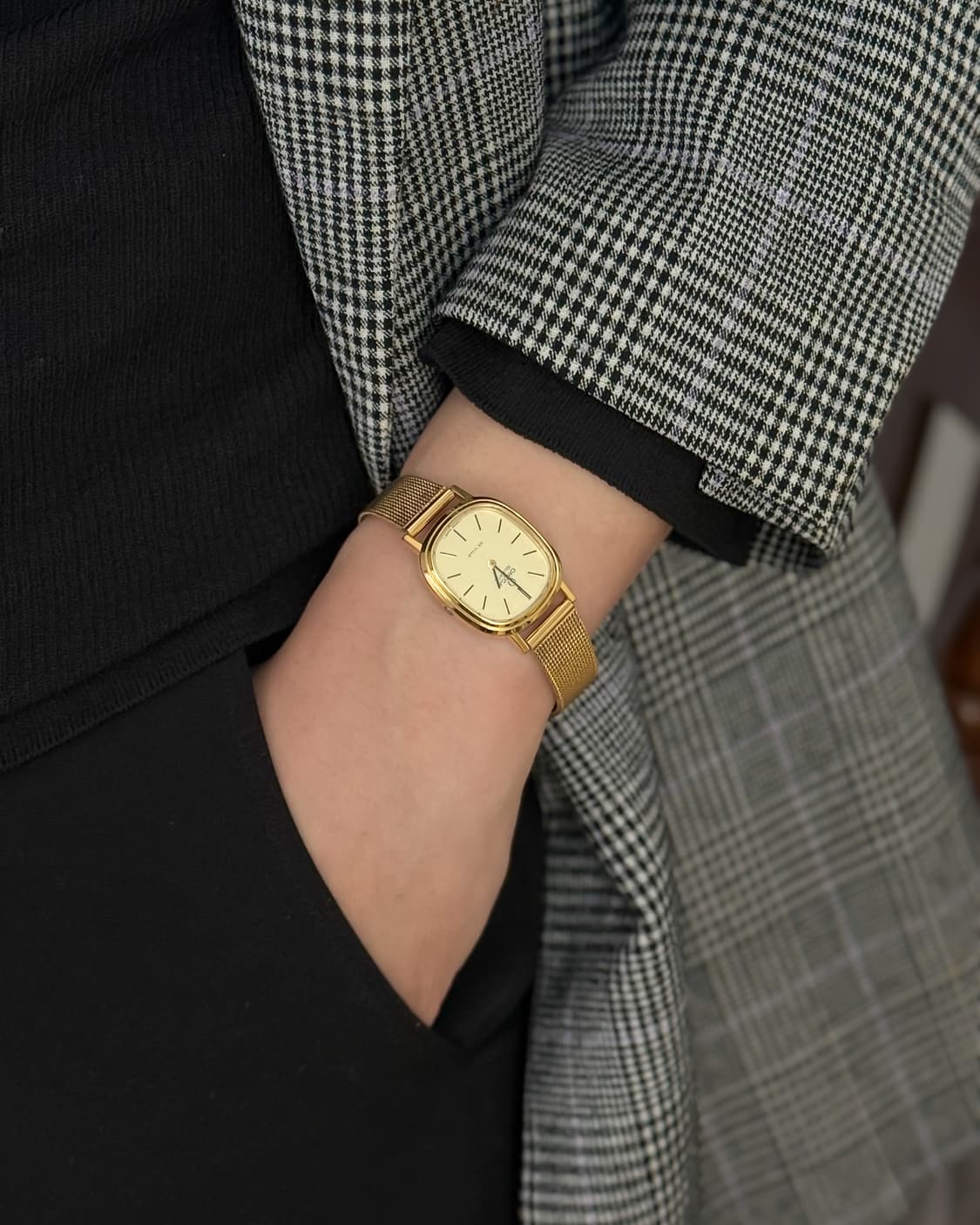 오메가 드빌 레이디 골드 시계 상품이미지5