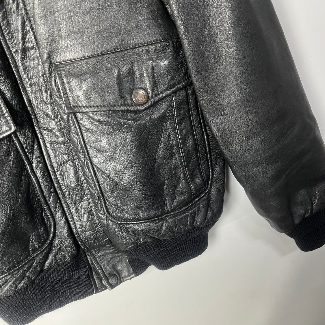 [ROBO Bahron Japan] 카우스킨 A-2 레더자켓 (내피o) 상품이미지3