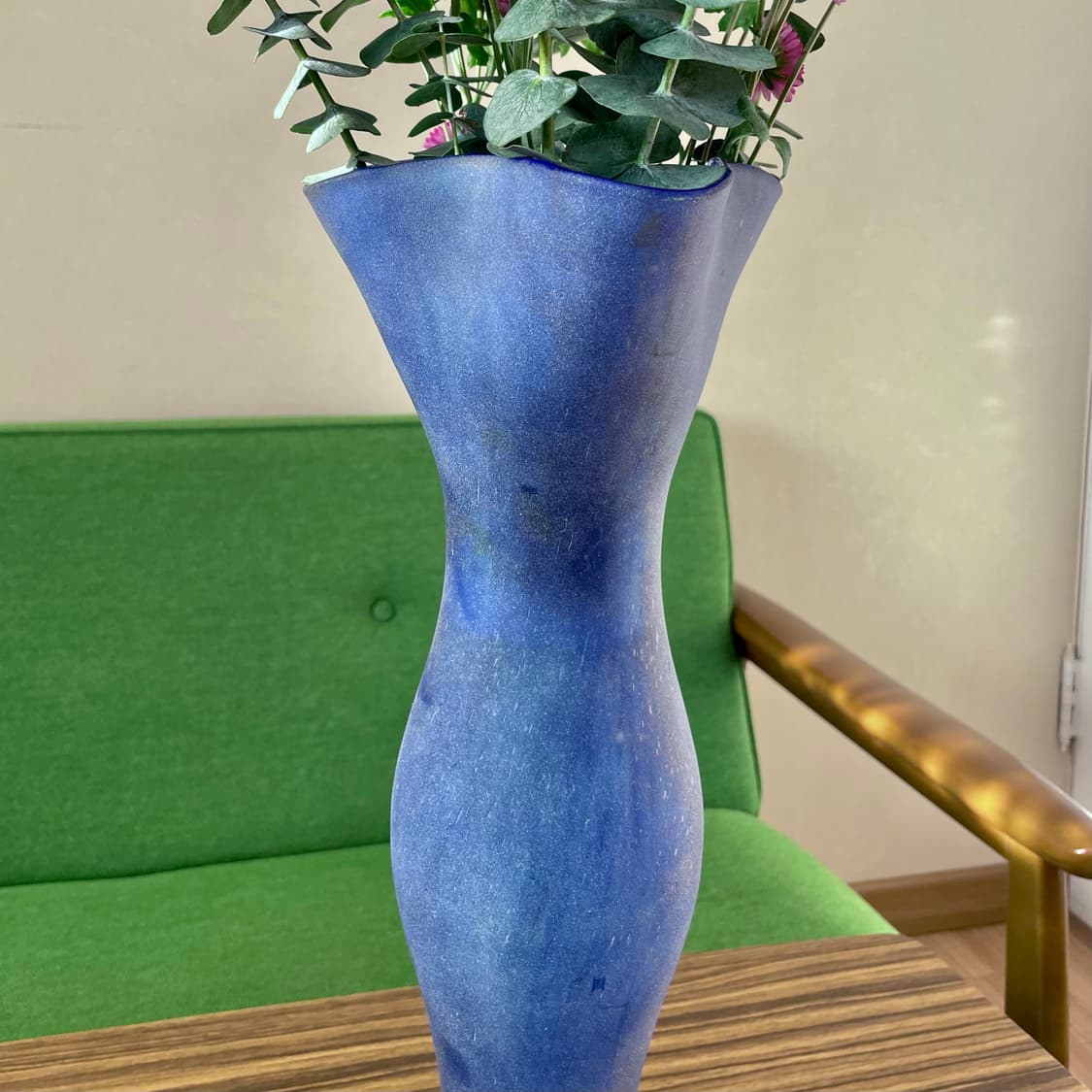 [유럽 빈티지 화병] 70‘s 미드센추리 매트피니쉬 유리 화병 상품이미지4