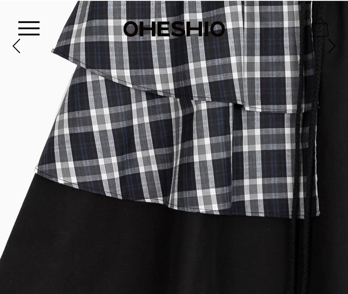 오헤시오 CANCAN COLORED SKIRT, BLACK C 상품이미지4