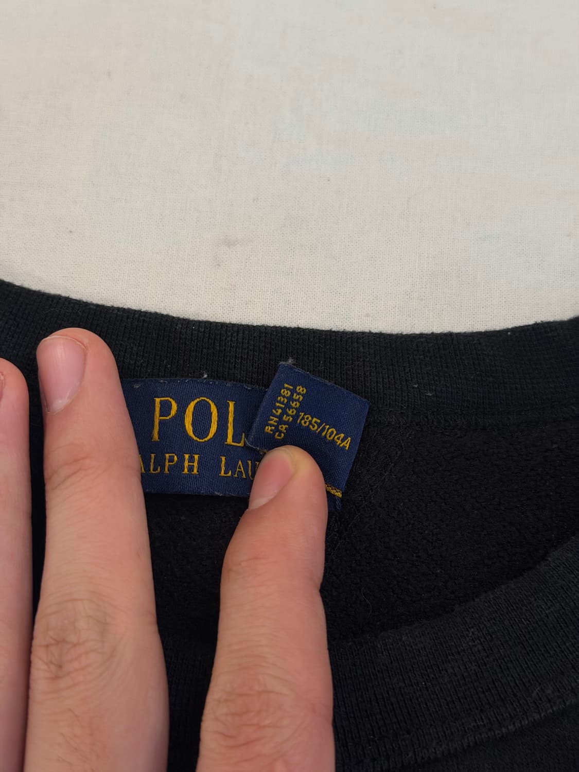 XL) 폴로 랄프로렌 맨투맨 스웻셔츠 블랙 상품이미지4