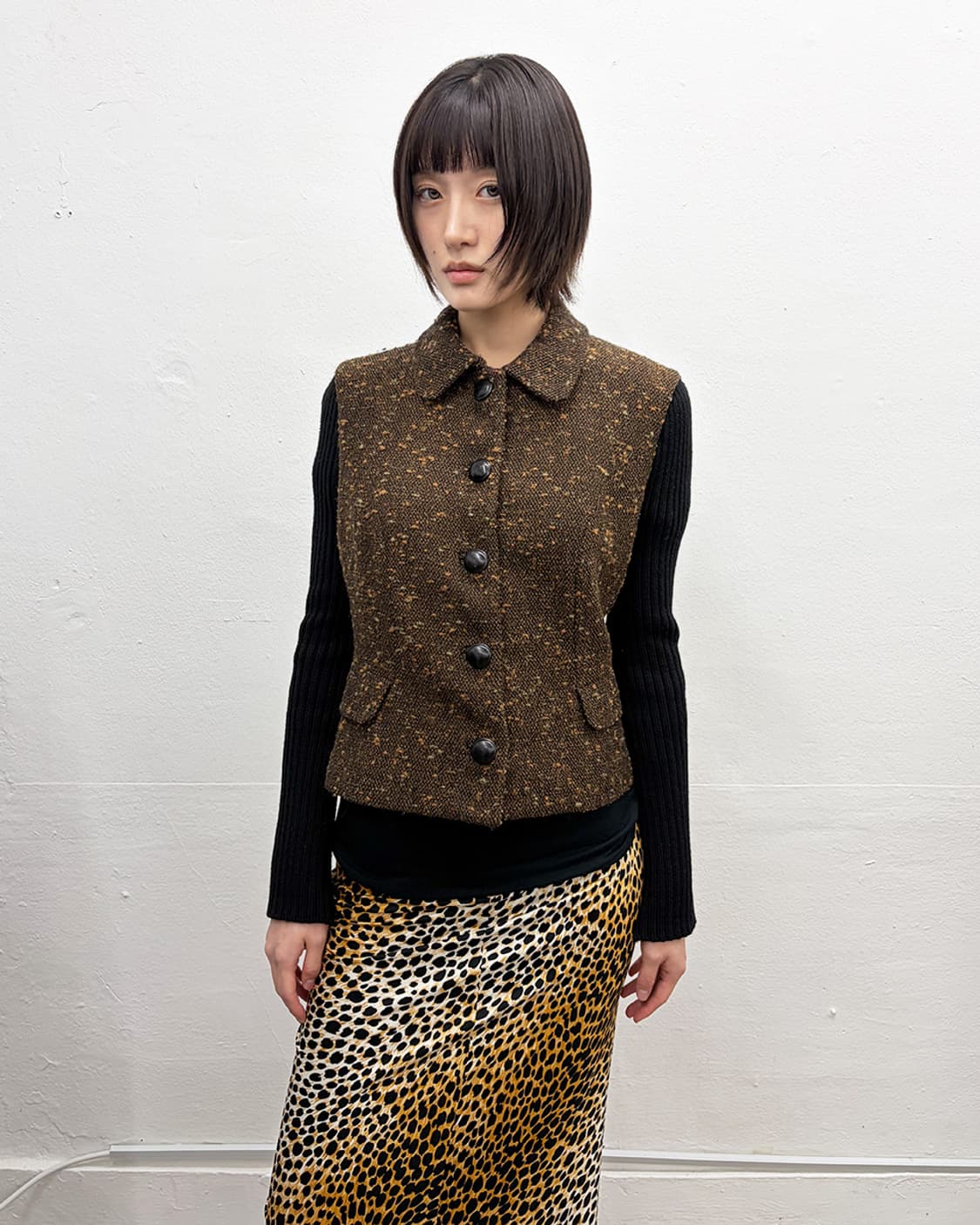 벌수스 베르사체 헤링본 울 자켓 상품이미지1