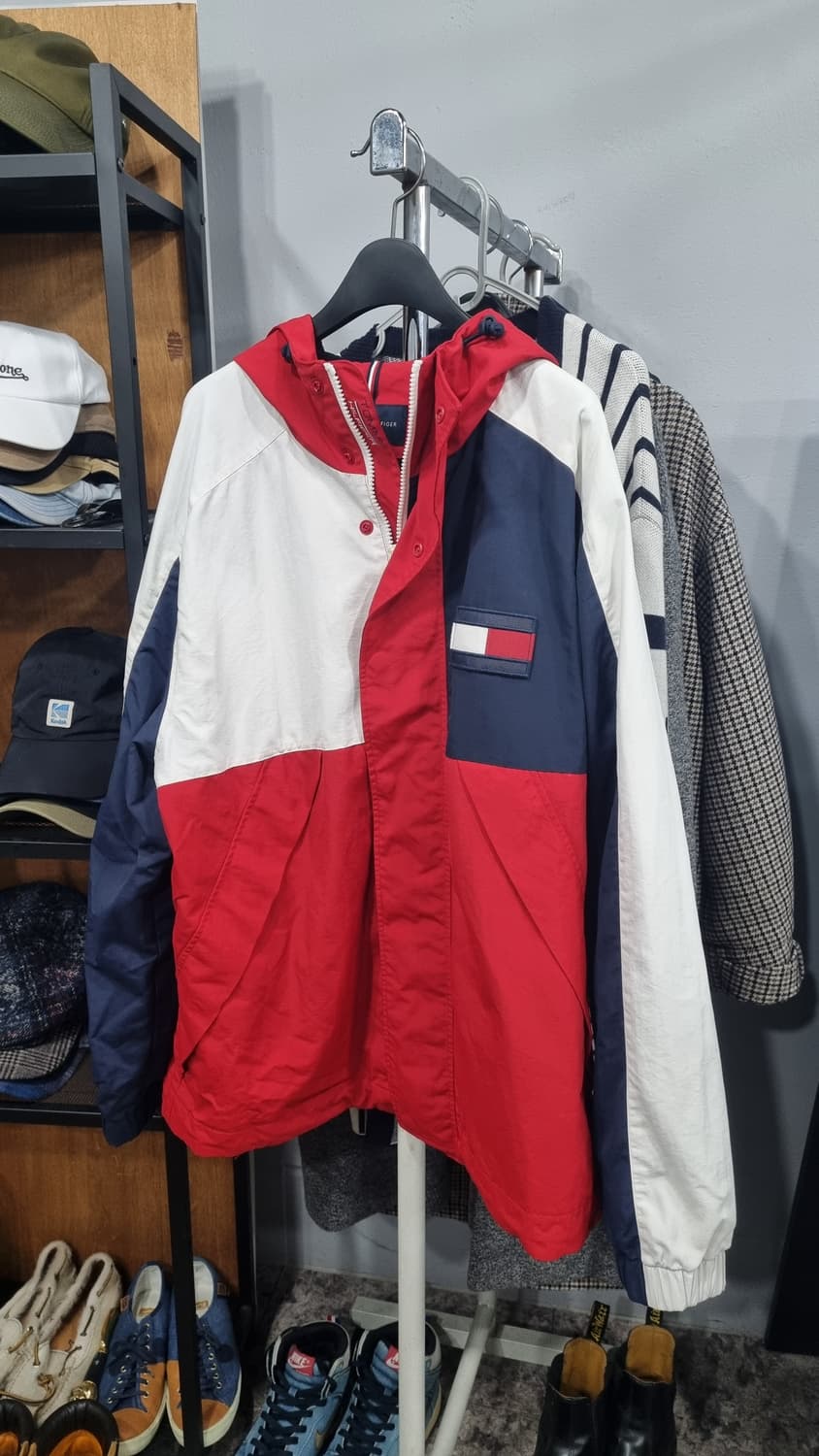 타미 올드스쿨스타일 블록 후드 바람막이 가슴단면60(105~110) 상품이미지1