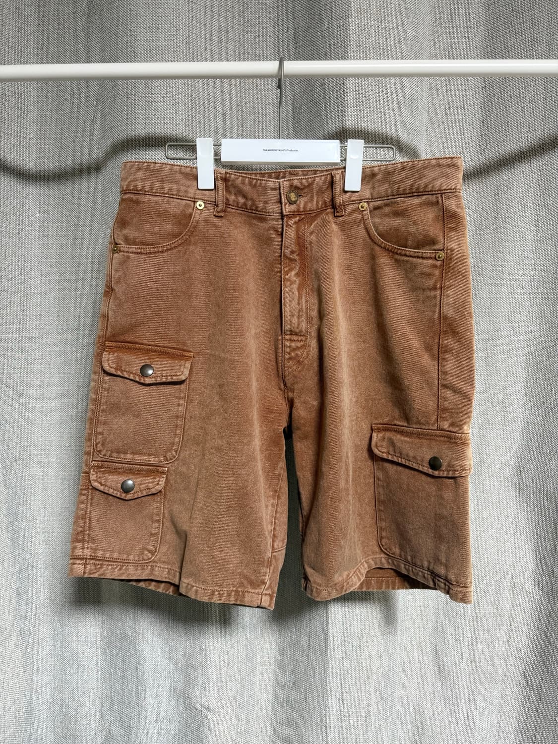 [M] ERL 데님 카고 쇼츠 브라운 이알엘 상품이미지4