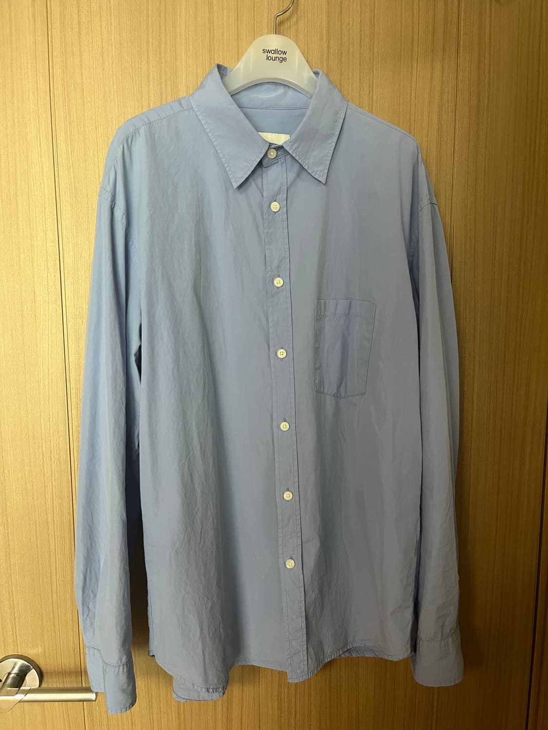 [1,s] 이얼즈어고 재팬 수피마 포이카 셔츠 삭스 상품이미지2