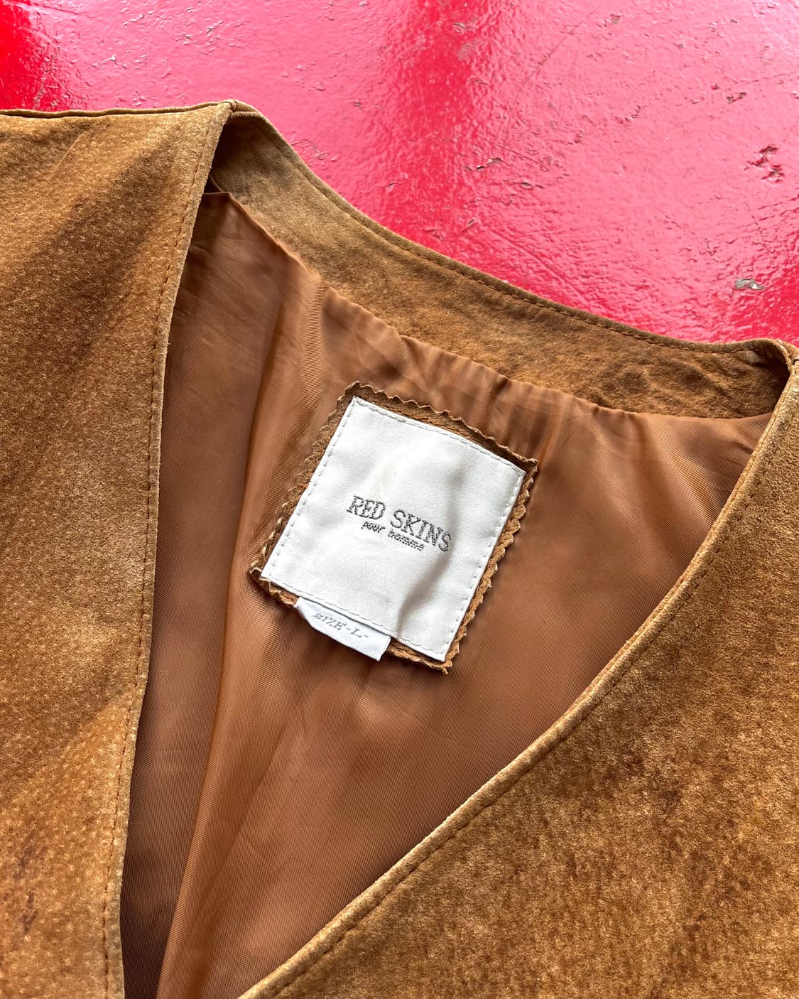RedSkins Real Pig Leather Work Vest 상품이미지7