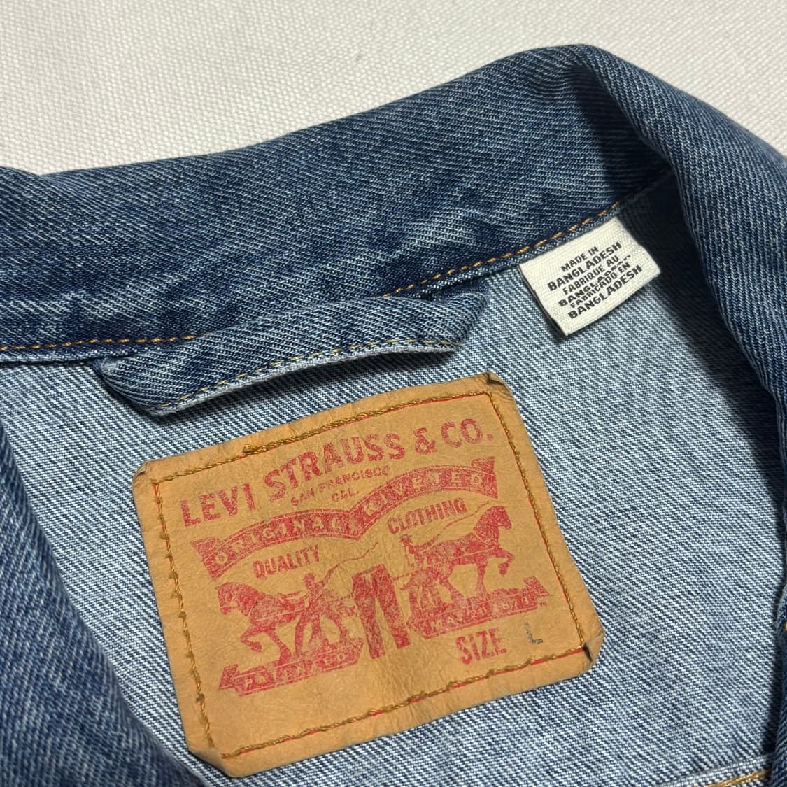 L 리바이스 청 데님 자켓 상품이미지4