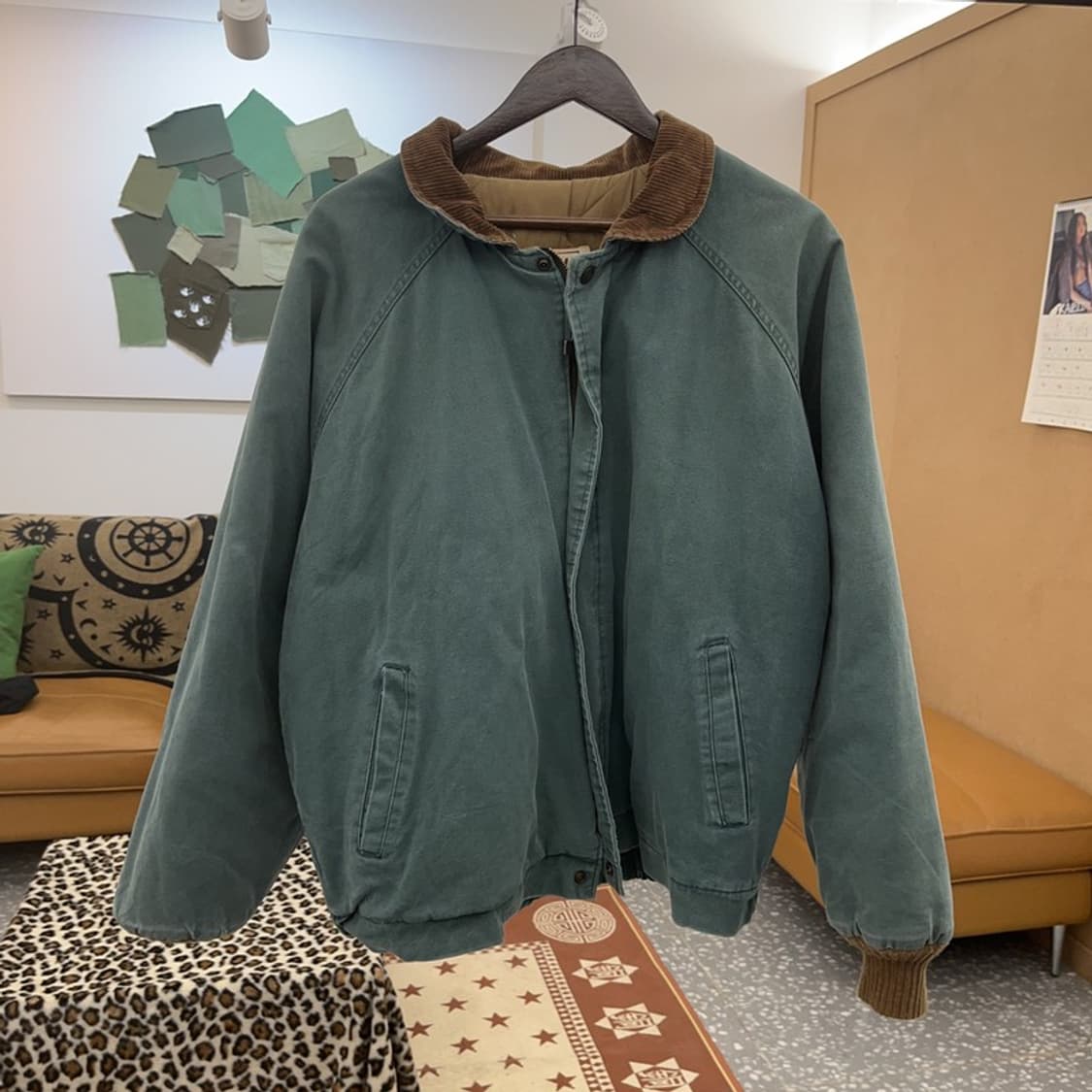 WALLS 빈티지 컨트리 워크웨어 민트그린 자켓 XL C09005 상품이미지3