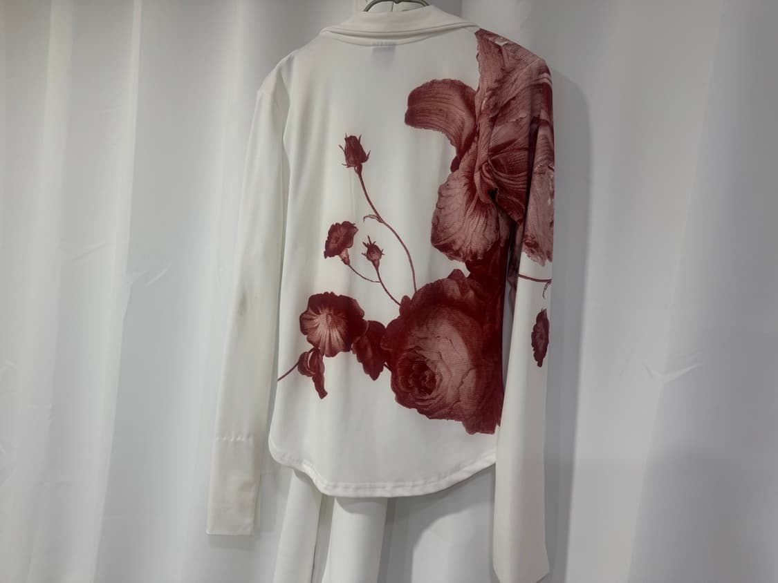 Nache 나체 하프톤 져지 셔츠 화이트 상품이미지2