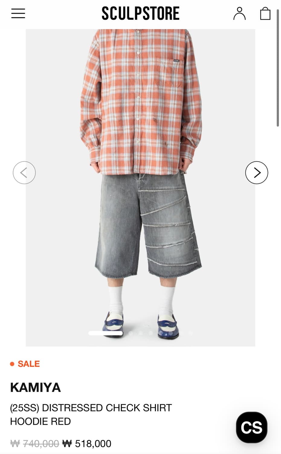 [M] 카미야 후디드 체크 셔츠 25ss 상품이미지2