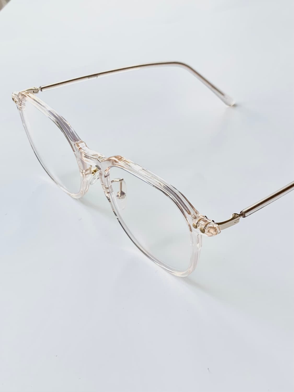 오피스 안경 코받침있는 뿔테 블루라이트렌즈포함   324 상품이미지3