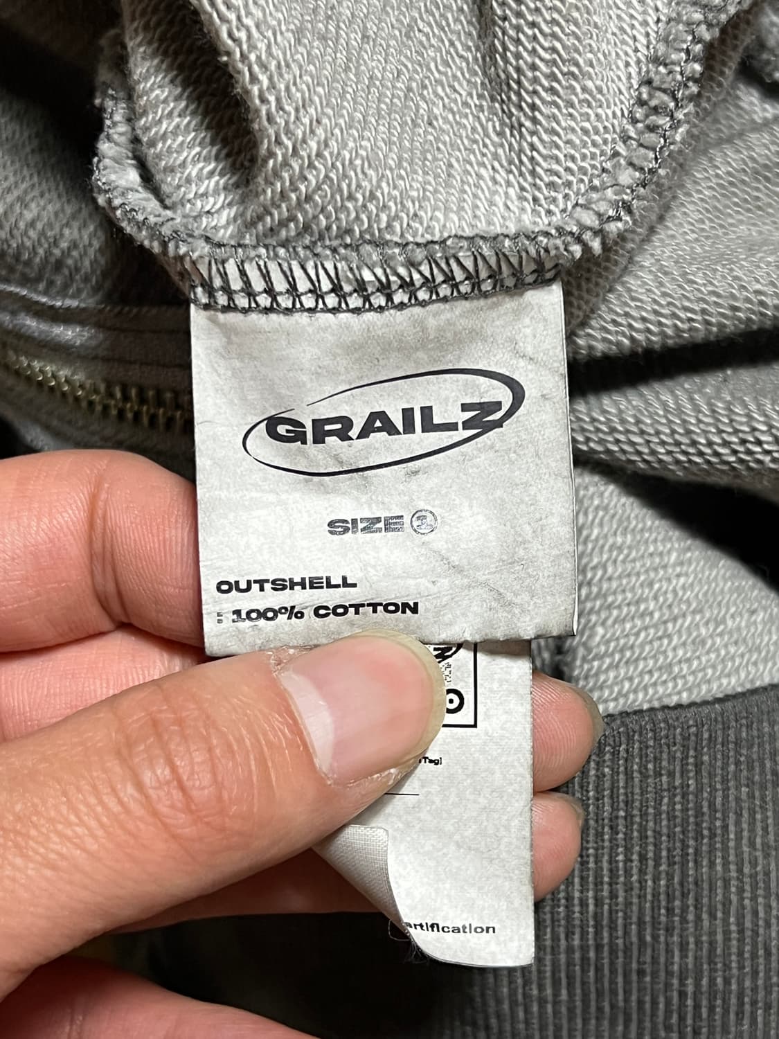 그레일즈 워싱 후드 집업 상품이미지6