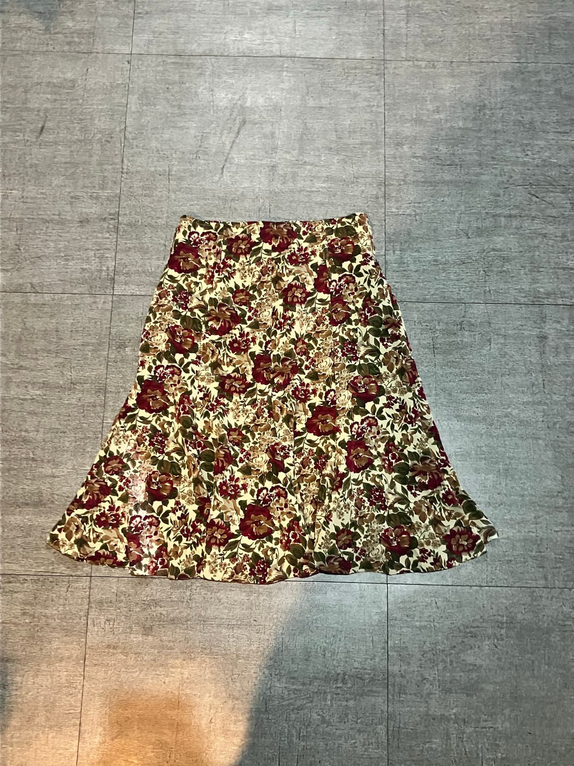 일본빈티지 Maitresse 달천깔 머메이드 프린세스 꽃봉오리 미디스커트 상품이미지1