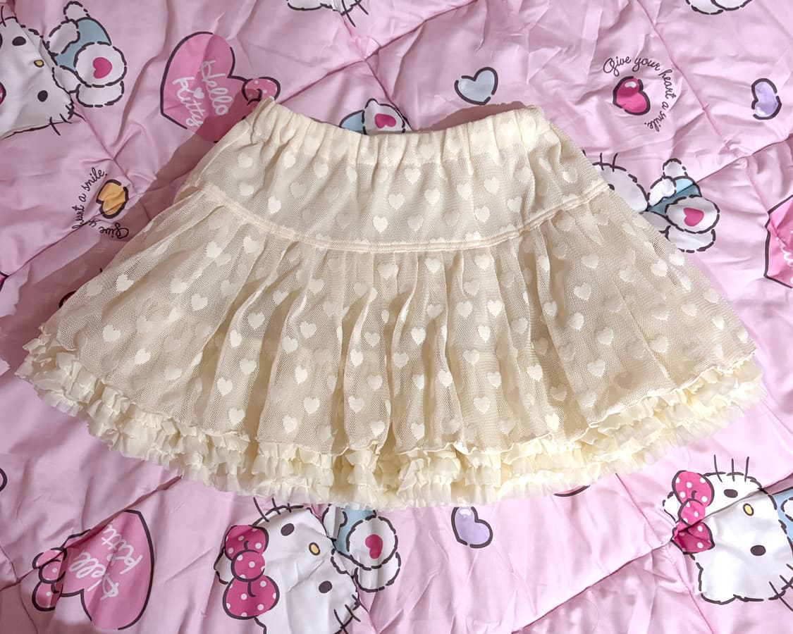 메조피아노 하트 캉캉 스커트 치마 상품이미지1