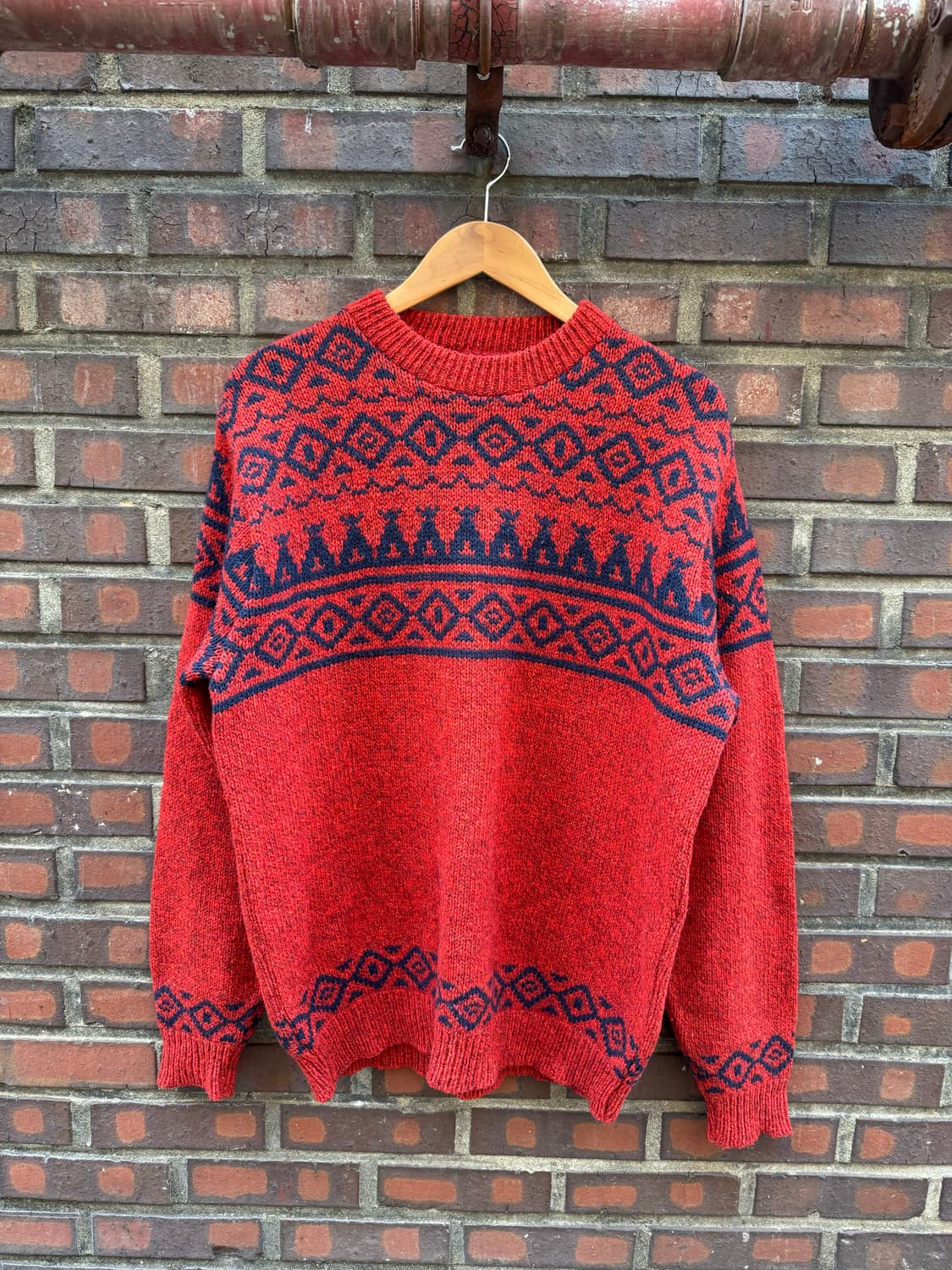 80s LL Bean Wool Knit Sweater USA  상품이미지1