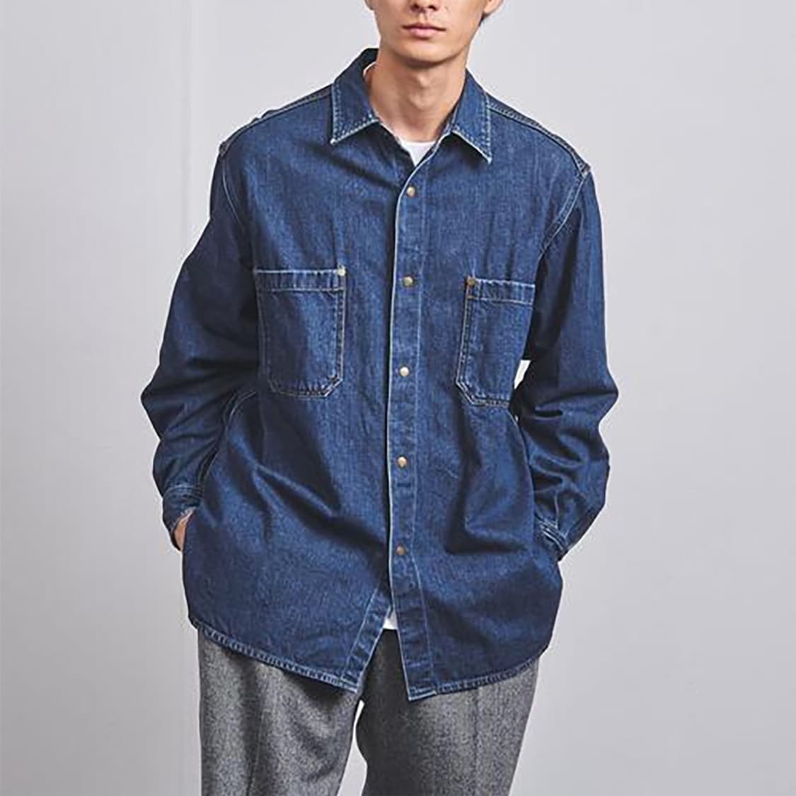 x UNITED ARROWS denim overshirt 상품이미지2