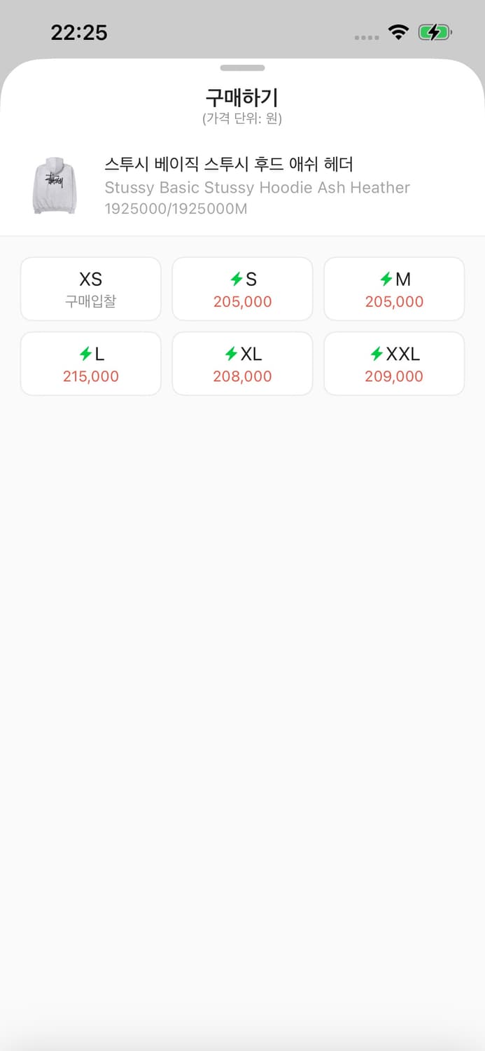 원가20 스투시 후드티 애쉬 헤더 S  상품이미지2